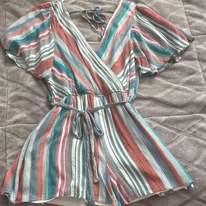 Striped Multicolor Romper